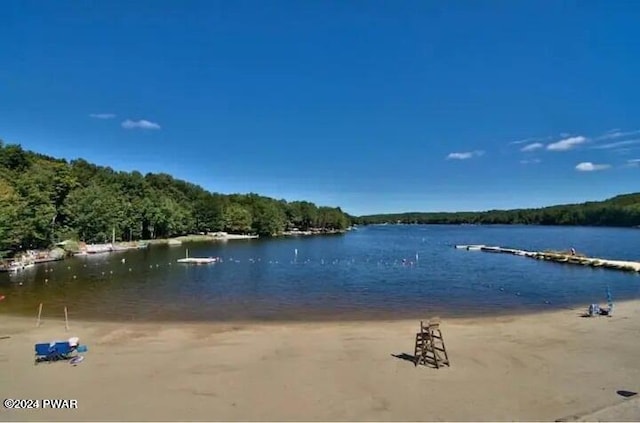23 S Fairway Dr, Lake Ariel, PA 18436 - water view featuring a heavily wooded area