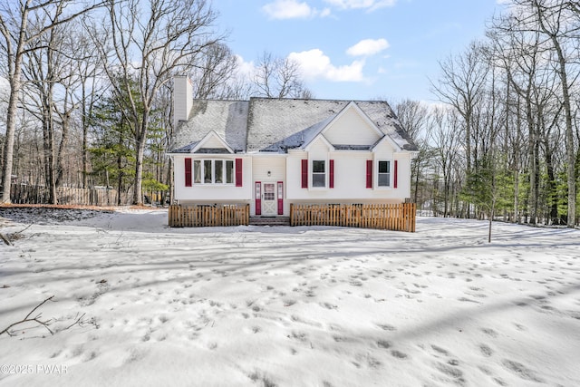 view of front of property