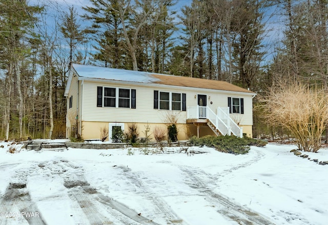 view of front of home