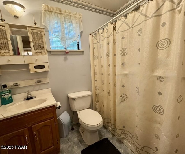 235 Falling Waters Blvd, Lackawaxen, PA 18435 - bathroom featuring vanity, a shower with curtain, and tile patterned flooring