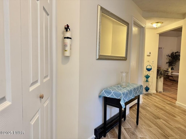 235 Falling Waters Blvd, Lackawaxen, PA 18435 - corridor featuring light wood-type flooring and baseboards