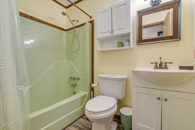 130 Grasshopper Ln, Greentown, PA 18426 - bathroom with shower / bath combo with shower curtain, vanity, and toilet