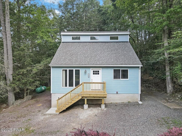1180 Wallenpaupack Dr, Lake Ariel, PA 18436 - back of house with roof with shingles