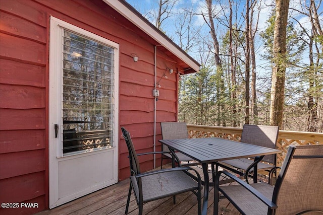 91 Bruin Rd, Lake Ariel, PA 18436 - wooden deck featuring outdoor dining space