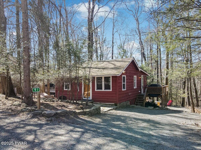 91 Bruin Rd, Lake Ariel, PA 18436 - view of front of property featuring a shingled roof