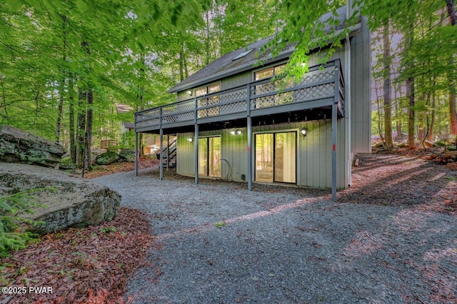 24 Lakewood Dr, Lake Ariel, PA 18436 - back of house with a wooden deck