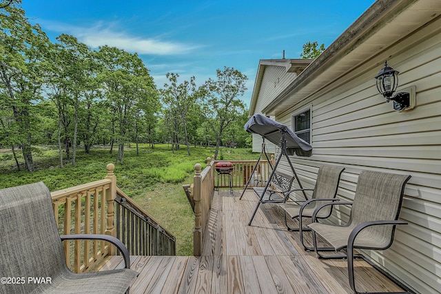 2106 Blueberry Ct, Bushkill, PA 18324 - view of wooden deck
