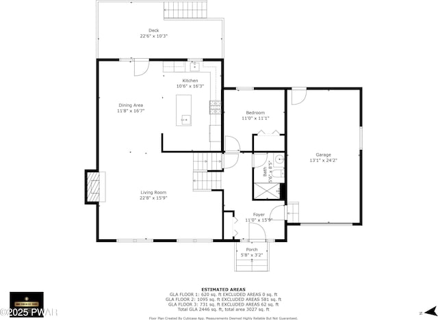 2106 Blueberry Ct, Bushkill, PA 18324 - view of home floor plan