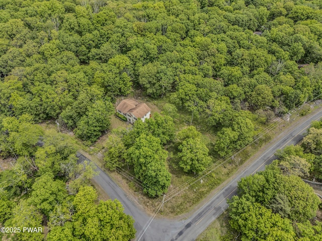 2106 Blueberry Ct, Bushkill, PA 18324 - aerial view of a heavily wooded area