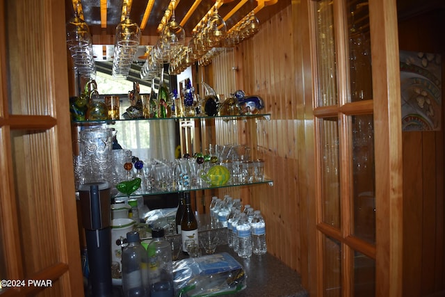 view of bar