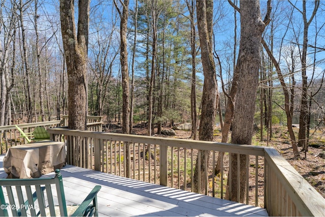 105 Tupelo Dr, Lords Valley, PA 18428 - view of wooden deck