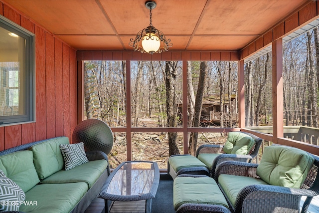 105 Tupelo Dr, Lords Valley, PA 18428 - sunroom with an outdoor hangout area and healthy amount of natural light