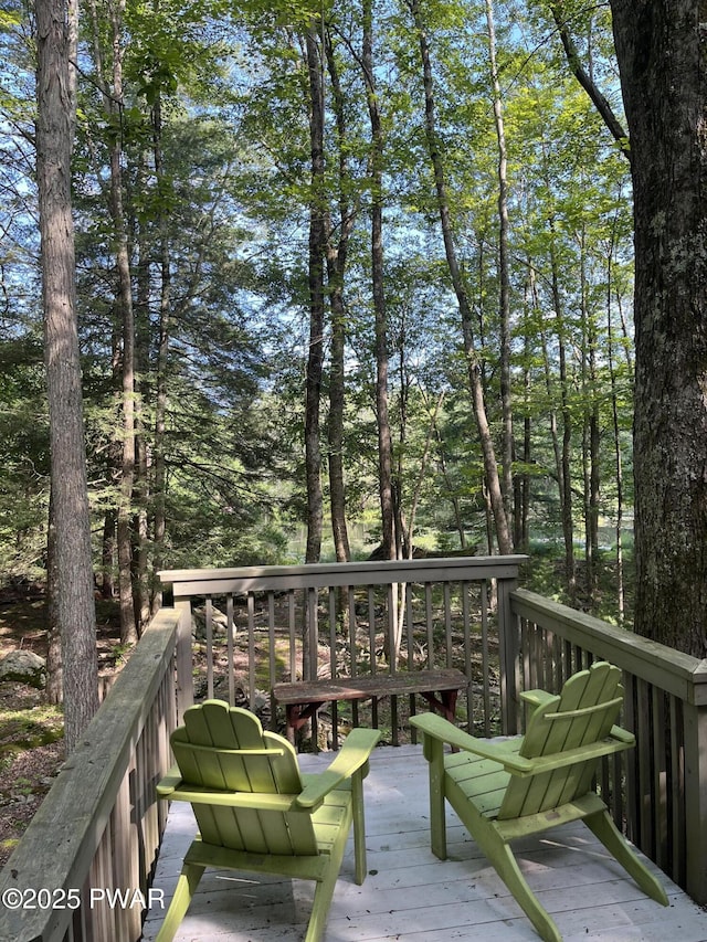 105 Tupelo Dr, Lords Valley, PA 18428 - view of wooden deck