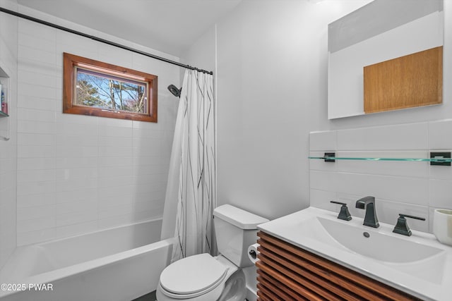 105 Tupelo Dr, Lords Valley, PA 18428 - full bathroom featuring shower / tub combo and vanity