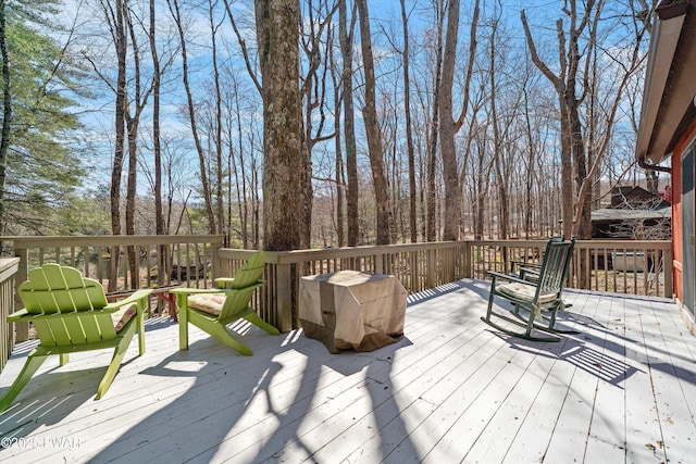 105 Tupelo Dr, Lords Valley, PA 18428 - view of wooden terrace