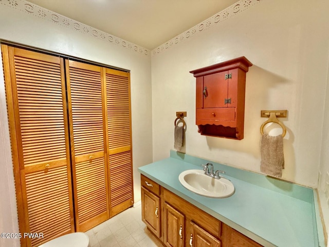 bathroom featuring vanity