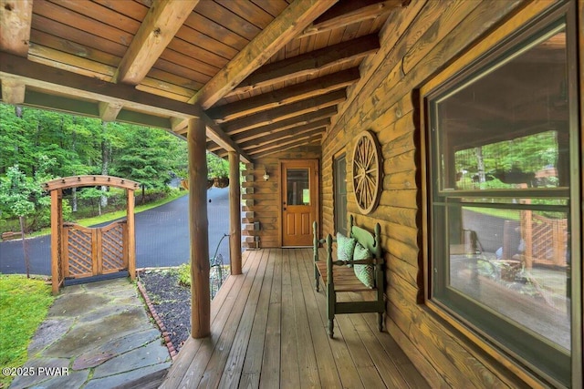 210 Fawn Lake Dr, Hawley, PA 18428 - view of deck