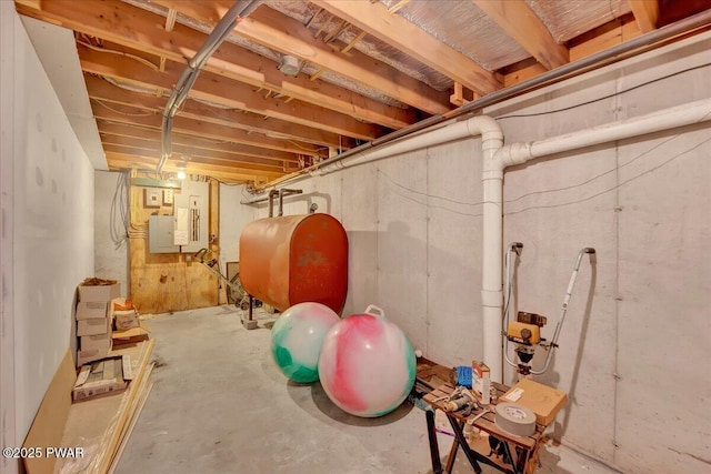 210 Fawn Lake Dr, Hawley, PA 18428 - unfinished below grade area featuring oil tank