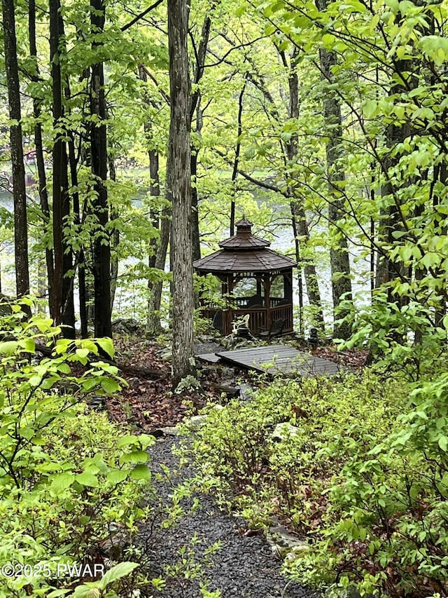 259 Florence Trl, Hawley, PA 18428 - view of yard with a gazebo