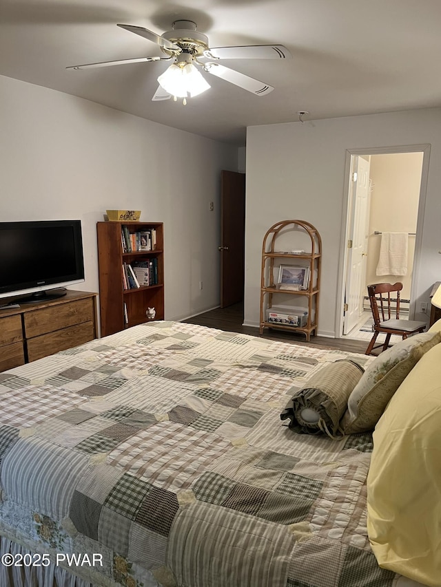 259 Florence Trl, Hawley, PA 18428 - bedroom with a ceiling fan