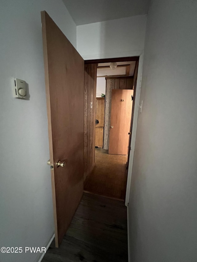 259 Florence Trl, Hawley, PA 18428 - hallway featuring wood finished floors
