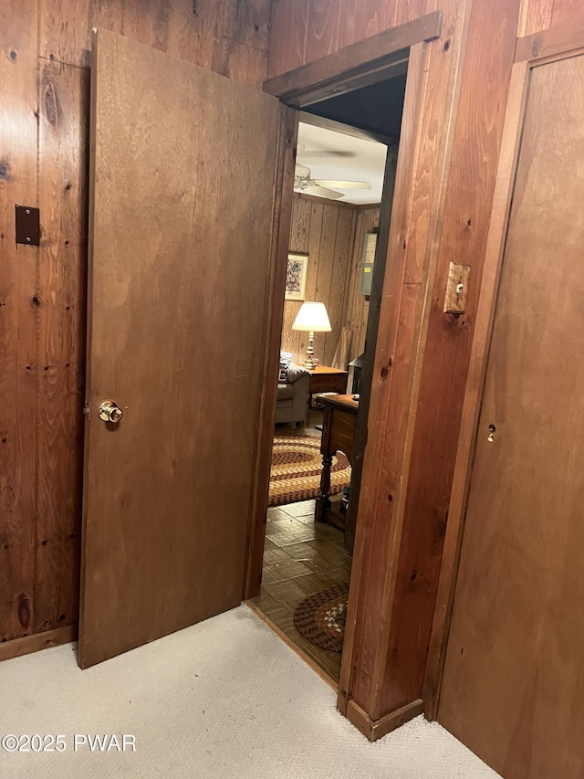 259 Florence Trl, Hawley, PA 18428 - hallway with carpet flooring