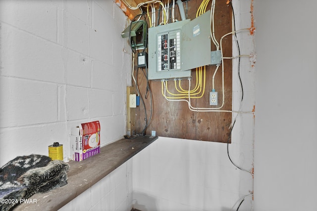 utility room featuring electric panel