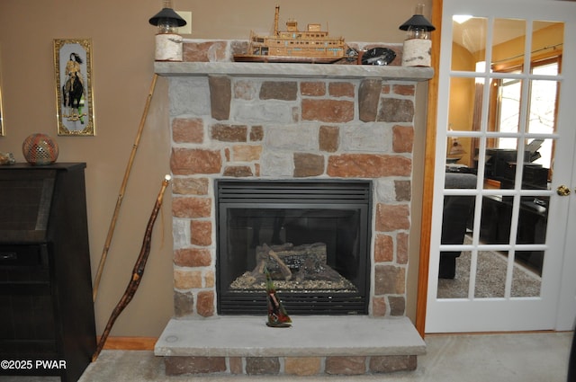 123 Fern Dr, Canadensis, PA 18325 - detailed view of a fireplace