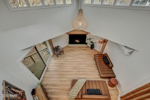 interior space featuring wood-type flooring