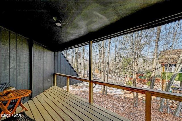 view of sunroom / solarium