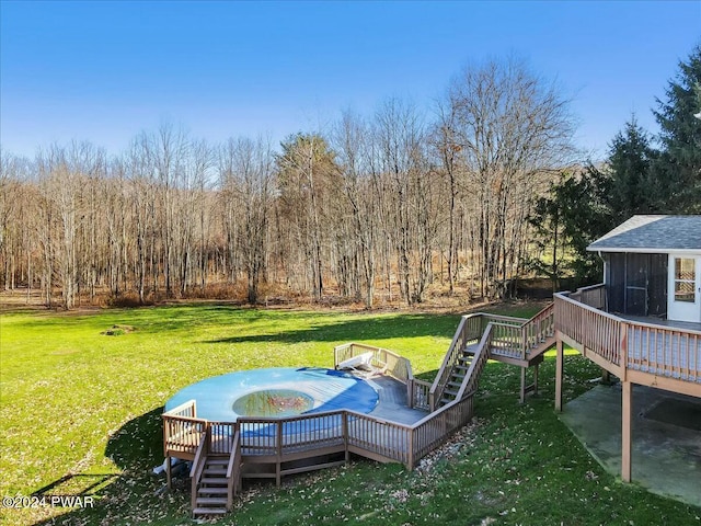 exterior space with a wooden deck