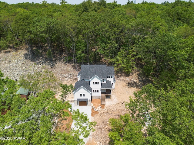 131 Song Mountain Dr, Tafton, PA 18464 - view of subject property with a forest