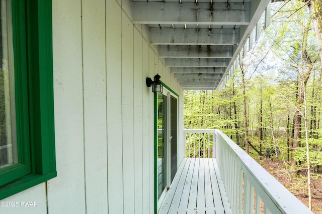 view of balcony