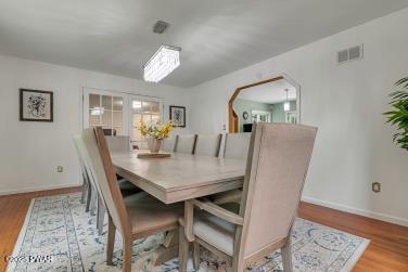 3043 Hemlock Rd, Stroudsburg, PA 18360 - dining space with wood finished floors and baseboards