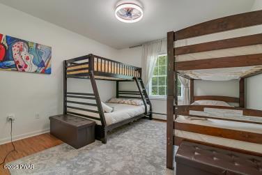 3043 Hemlock Rd, Stroudsburg, PA 18360 - bedroom featuring wood finished floors and baseboards