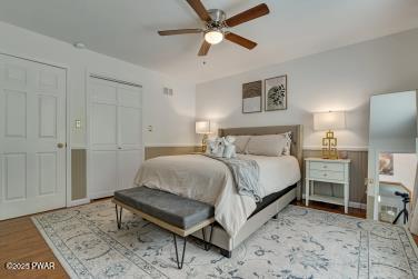 3043 Hemlock Rd, Stroudsburg, PA 18360 - bedroom with wood finished floors