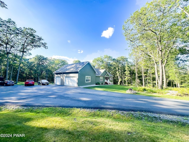 view of property exterior featuring a yard