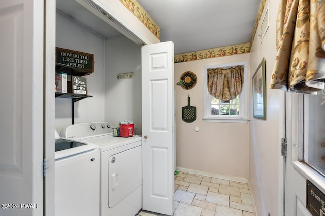 laundry area with washer and clothes dryer