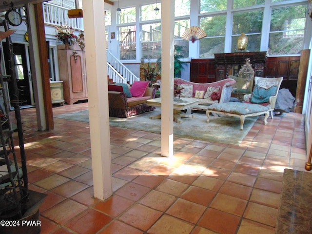 view of sunroom