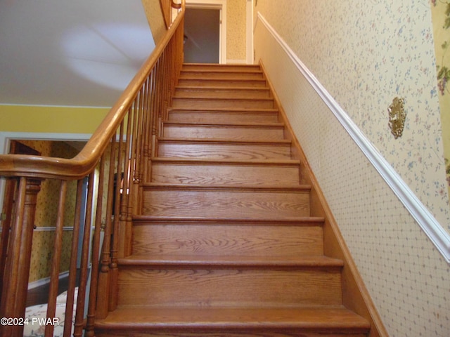 view of stairs