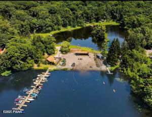 803 Fetlock Ct, Lords Valley, PA 18428 - view from above of property with a forest