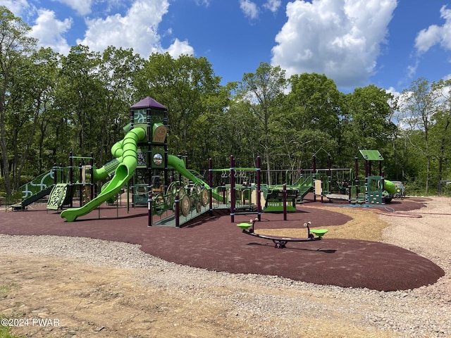 view of jungle gym