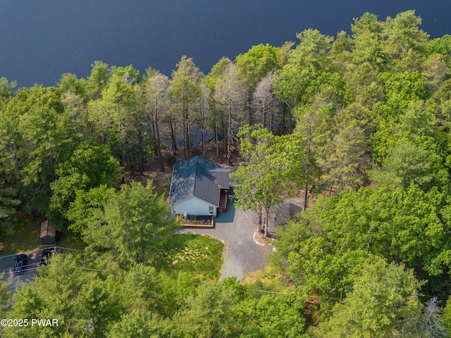 132 N Lake Shore Dr, Dingmans Ferry, PA 18328 - view of subject property with a forest