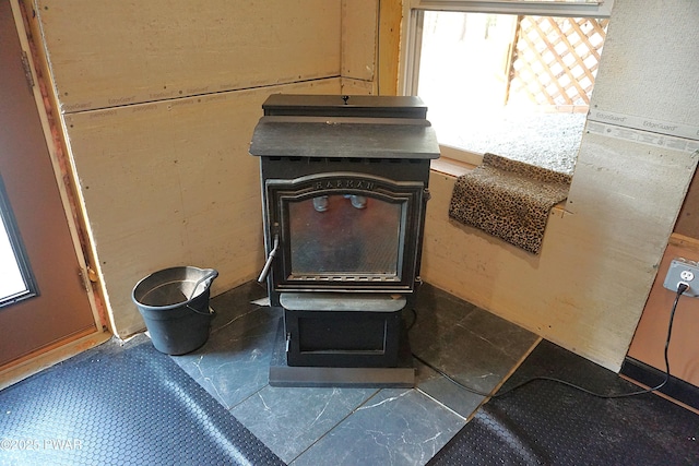 132 N Lake Shore Dr, Dingmans Ferry, PA 18328 - detailed view of a wood stove