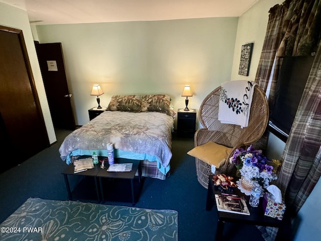 bedroom featuring carpet flooring