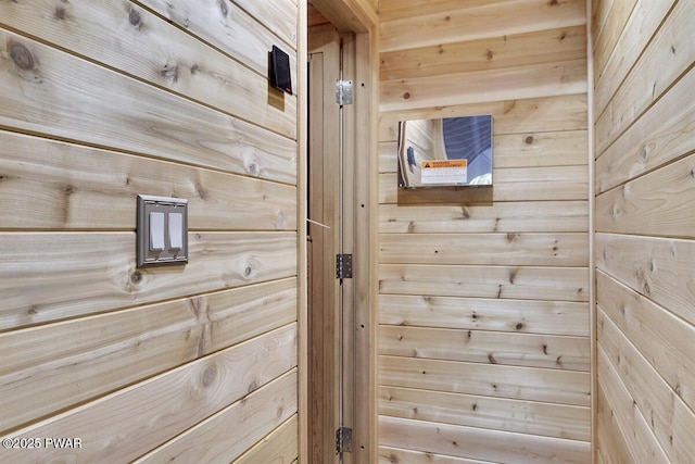 interior details with wood walls