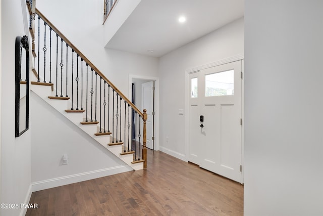 entryway featuring light wood-type flooring