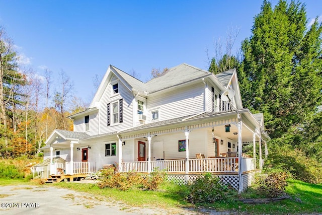 517 Sherman Rd, Susquehanna, PA 18847 - view of front of home featuring a porch and roof with shingles