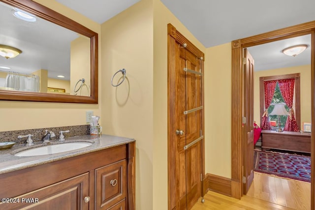 517 Sherman Rd, Susquehanna, PA 18847 - full bath featuring vanity and wood finished floors