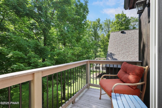 58 Rude Rd, Waymart, PA 18472 - view of wooden deck